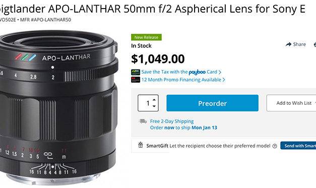 Phillip Reeve examine le nouveau Voigtlander 50mm f / 2.0 FE: « Il établit actuellement la norme à la fois pour les performances optiques et pour la manipulation »