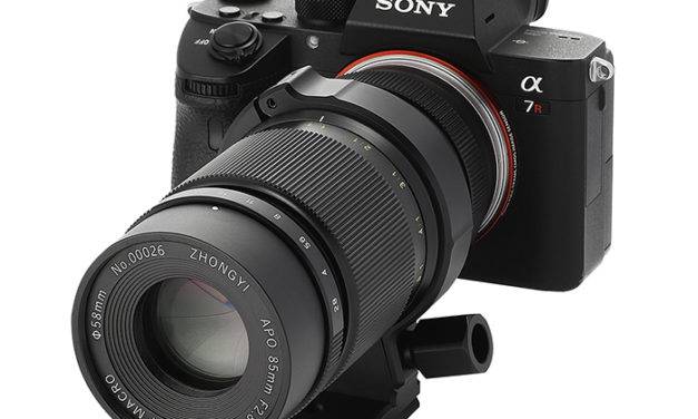Nouvel objectif annoncé par ZHONG YI: APO 85mm F2.8 SUPER MACRO 1-5X FE