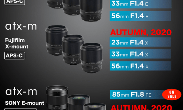 Tokina promet de lancer cinq nouveaux objectifs à monture E en 2020!