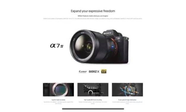 Annonce de la sortie du Sony Alpha 7IV !!